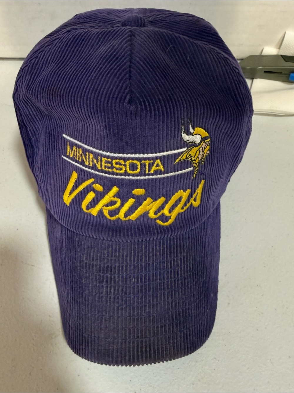 Minnesota Vikings Purple Corduroy Embroidered Cap